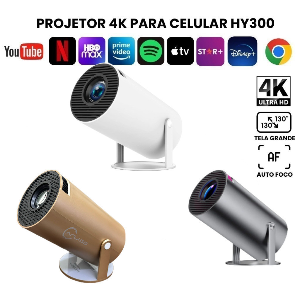 Projetor 4K HD Magcubic