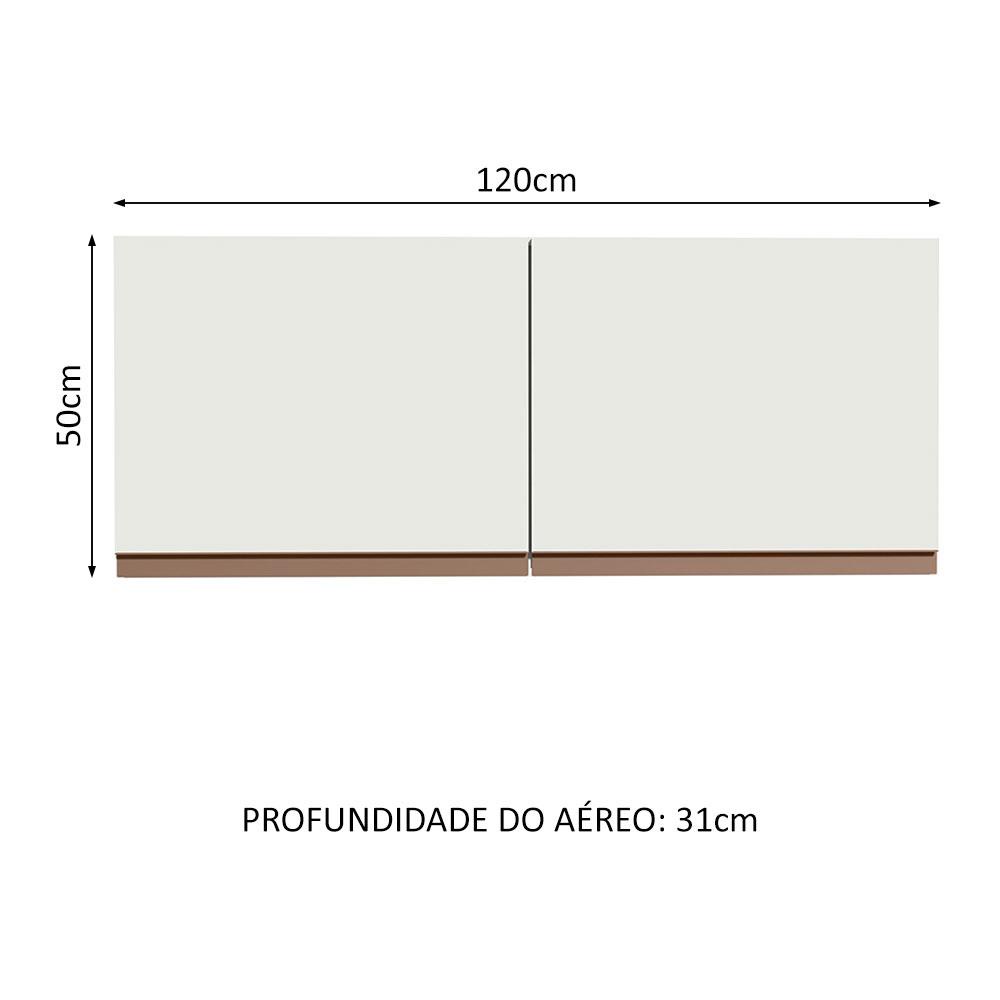 Armário de Cozinha Aéreo 120x50cm