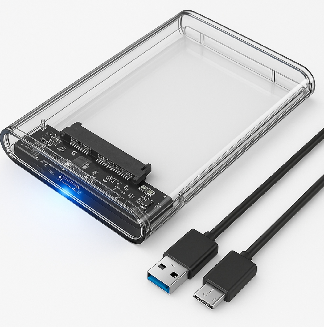 Case para HD transparente