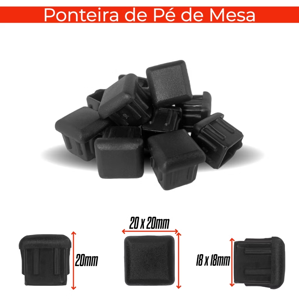 Ponteira Plástica 20x20mm