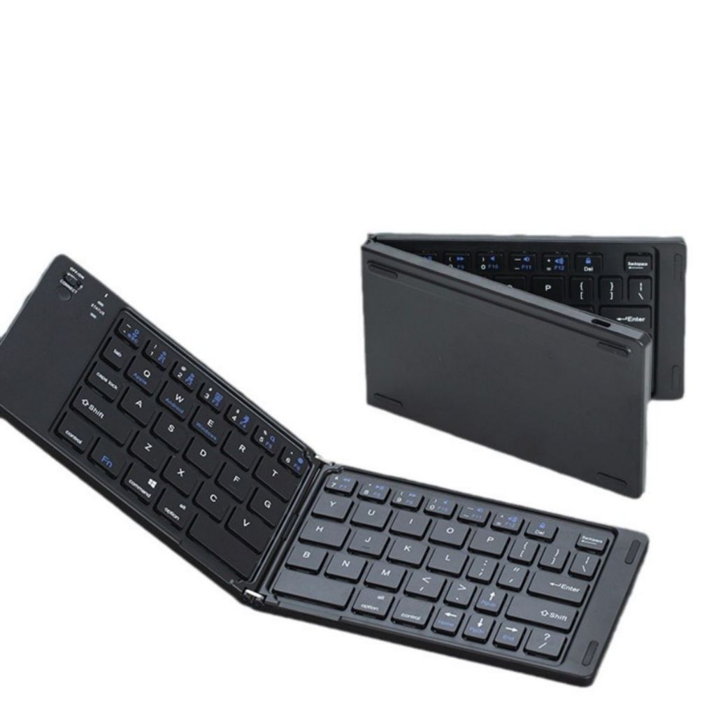 Teclado sem fio Bluetooth Portátil Dobrável